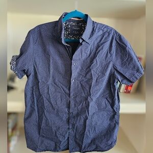 Denim & Flower Navy Patterned Casual Shirt
